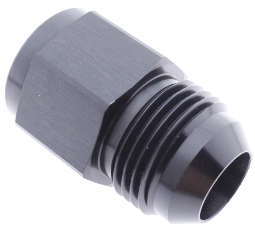 Picture of AN8 Male - 1/2" BSP Female - Nipple adapter - Black alu