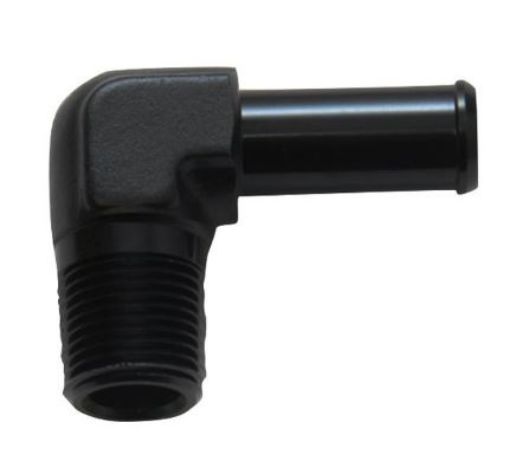 Picture of 90degrees. Hose fitting - 3/8 "NPT -> 9.5mm.