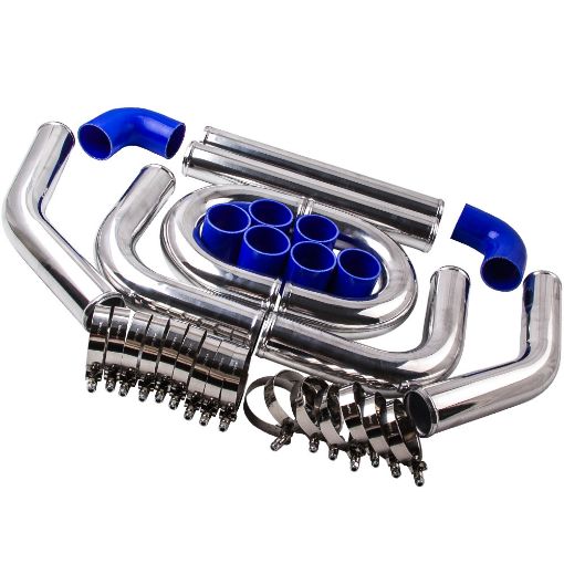Picture of Intercooler piping kit 3" - Blue