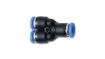 Picture of Vibrant Union inYin Pneumatic Vacuum Fitting - for use with 5/32in (4mm) OD tubing