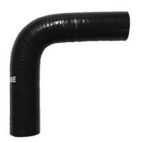 Picture of 0,31'' / 8mm. - 90 Degree Silicone Bend - Black
