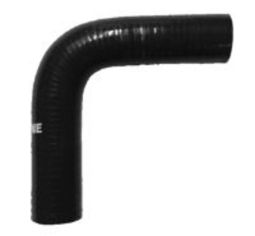 Picture of 1,57" / 40mm. - 90 graders silicone Bend - Black
