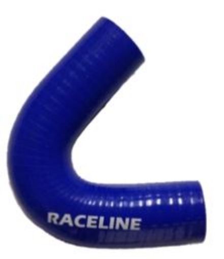 Picture of 135 Degree Silicone Bend - Blue - 0,38" / 9,5mm.