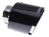 Picture of 2,44" inlet til 4" outlet - Stainless steel and carbon fiber tailpipe