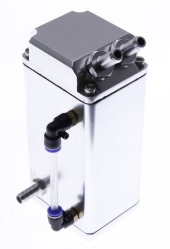 Picture of Oil catch tank - Square Silver