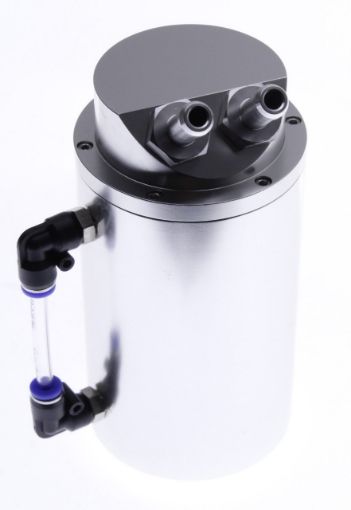 Picture of Oil catch tank - Round Silver