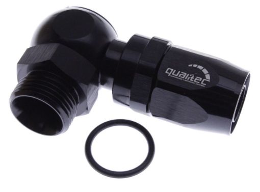 Picture of 90dgr. 1-1/16"-12 - AN12 hose - Black alu