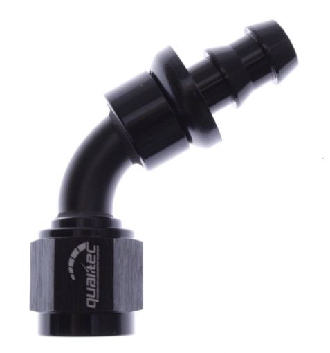 Picture of 60degrees. AN fitting - AN-6 - Black - Push lock
