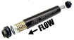Picture of AEM Universal High Flow -10 AN Inline Black Fuel Filter