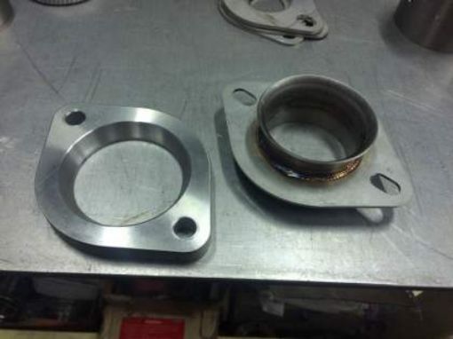 Picture of Subaru downpipe to 3" catback adapter