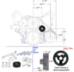 Picture of Aluminum Alloy LS/LS1 Alternator Bracket auto product Car accessories Fit for Camaro Durable Generator W/ Rear Brace