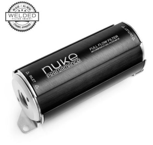 Picture of Nuke Performance fuel filter AN10 100 micron stainless steel