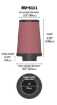 Picture of 3 "KN air filter - 76mm. K&N Clamp-on 380hp. KN filter - RU-5111