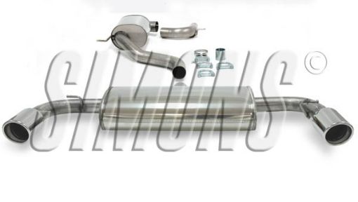 Picture of E-marked Stainless 3" - Simons silencer