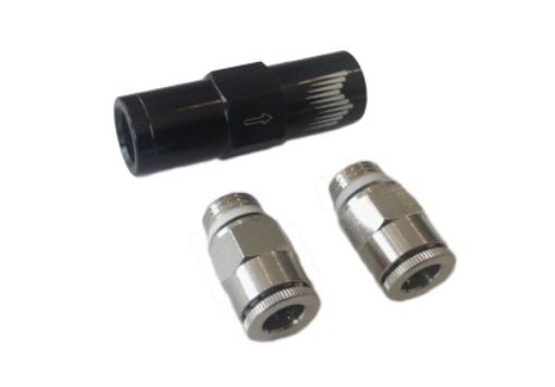 Picture of Snow Performance High Flow Water Check Valve Quick-Connect Fittings (For 1/4in. Tubing)