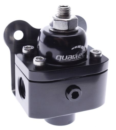 Picture of Qualitec carburettor fuel pressure regulator 2x AN6 / 1x AN6 black