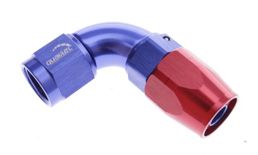 Picture of 90degrees. AN fitting - AN-20 - Red/Blue - High flow