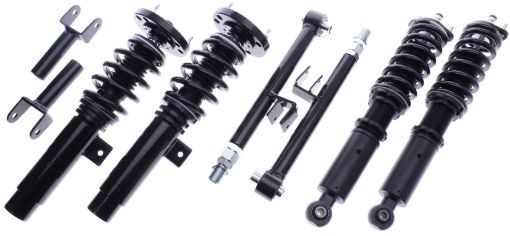 Picture of BMW E46 monotube coilover with 32-way damping adjustment