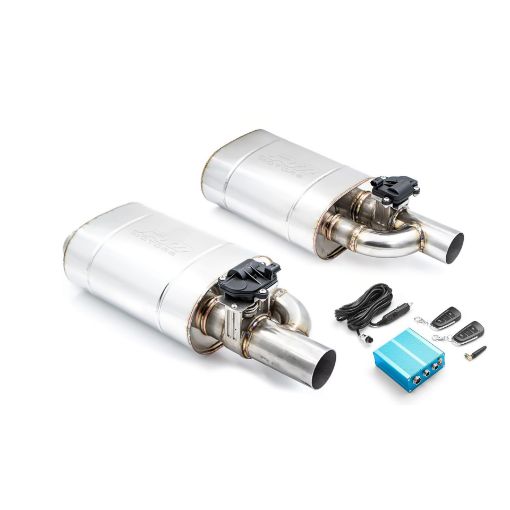 Picture of Exhaust muffler with Cutout valve - 2½" - DUAL
