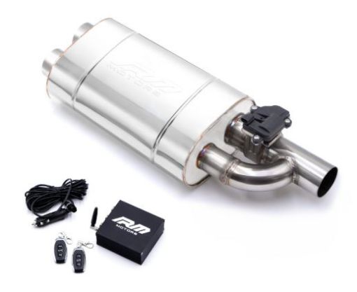 Picture of Exhaust muffler with Cutout valve - 2,5"->2x2,5"
