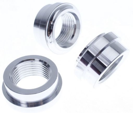 Picture of AN10 (7/8"-14) - Female welding nipples - Aluminium