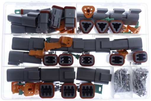 Picture of Deutsch plug box w / 202 parts High AMP