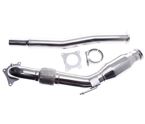 Picture of 3 "TFSI Downpipe / Tube - With 200 Cell Racer Catalyst - SS201