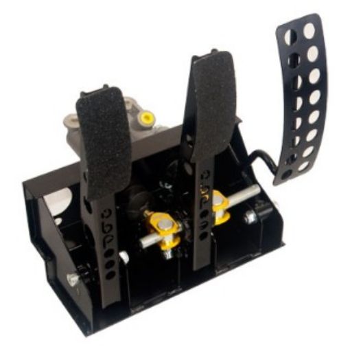 Picture of OBP Pedal Assembly Floor Mount-Brake Clutch & Throttle (Cable Clutch)