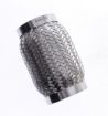 Picture of Stainless steel pipe exhaust 3 "- Length 151mm. - Outer braid
