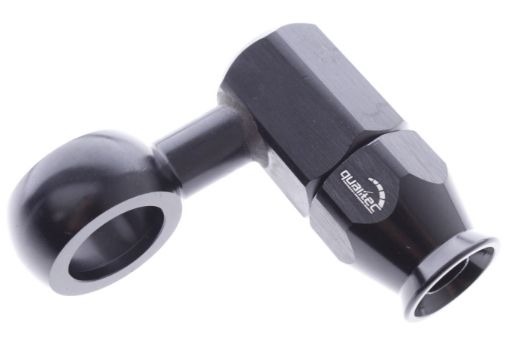 Picture of ID 15,7mm. - 90 deg. AN6 PTFE - Banjo fit - Black