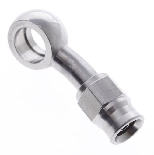 Picture of 20 ° banjo I.D. 10.2mm - thickness 8.3mm - Fits AN3 PTFE hose