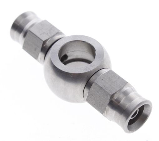 Picture of Double Banjo Hose end - ID11,1mm.(7/16") - AN3 - 48mm. long