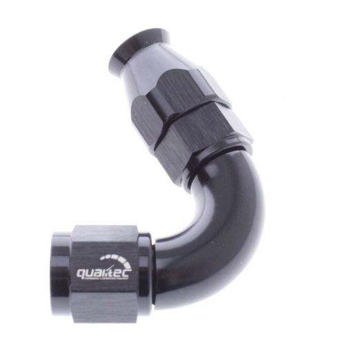 Picture of 120 degrees. PTFE AN fitting - AN-4 - Black - High Flow