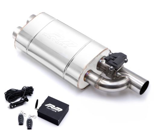 Picture of Exhaust muffler with Cutout valve - 3"->2x3"
