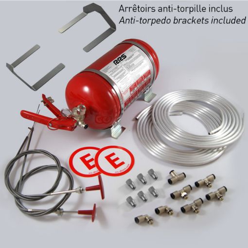 Picture of RRS ECOFIREX FIA Mechanical Fire Extinguisher System 4.25L – Complete Kit