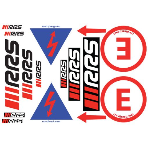 Picture of RRS Decal Sheet – (Extinguisher, Battery Cut-Off, Arrows & RRS Logos)