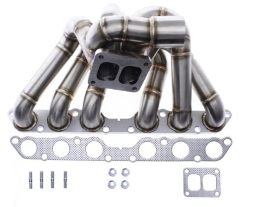 Picture of Toyota 2JZGE turbo manifold - T4 split - 3mm. High Quality