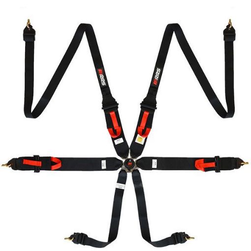 Picture of RRS FIA 3" 2" R6 HANS® 2.8 Kg Black Harness
