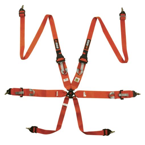 Picture of RRS FIA 3" 2" R6 HANS® 2.8 Kg Orange Harness