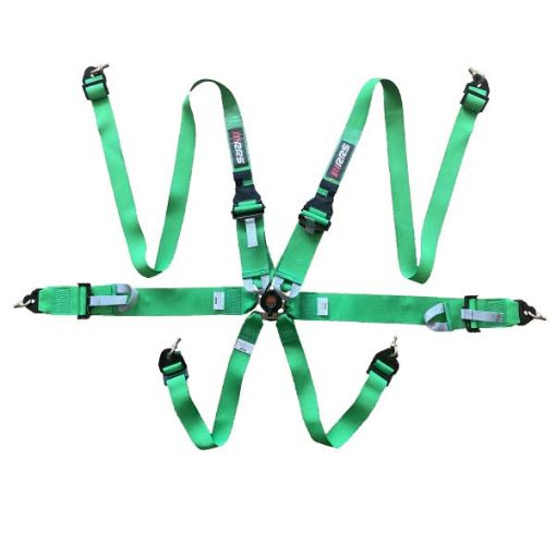 Picture of RRS FIA 3" 2" R6 HANS® 2.8 Kg Green Harness