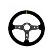 Picture of RRS CORSA Steering Wheel – F90 350 mm – Black Suede – Grey Spokes