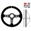 Picture of RRS CORSA Steering Wheel – F90 350 mm – Black Suede – Grey Spokes
