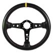 Picture of RRS CARBON LOOK Steering Wheel – F90 350 mm – Yellow