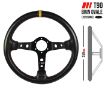 Picture of RRS CARBON LOOK Steering Wheel – F90 350 mm – Yellow