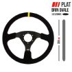 Picture of RRS TRAJECT Steering Wheel – Flat 330 mm – Black Suede