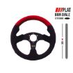 Picture of RRS RACER Steering Wheel – Flat 320 mm – Red Suede