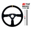 Picture of RRS OFFROAD Steering Wheel – Flat 380 mm – Faux Leather