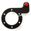 Picture of RRS carbon steering wheel button holder with 1 push button