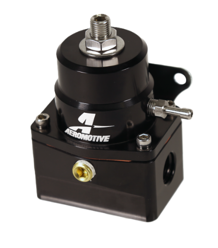 Picture of Aeromotive A1000 EFI fuel pressure regulator 2x AN6 ORB / 1x AN6 ORB black
