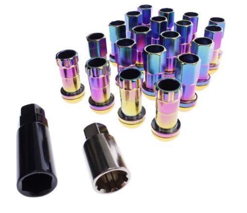 Picture of Steel Wheel nuts - M12*1.5 - Neon - Set of 20 pc.